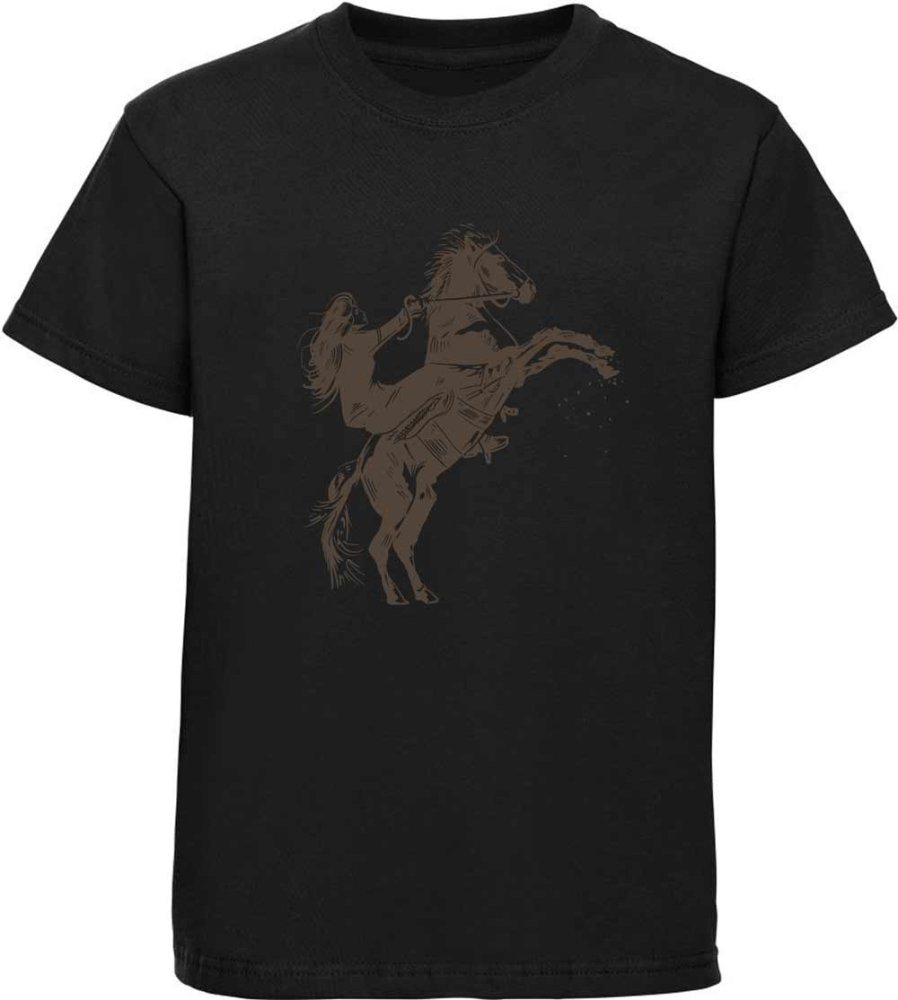 Kinder T-Shirt Aufsteigendes Pferd mit Reiter